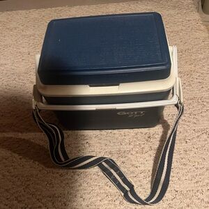 Gott Navy Blue Cooler with Strap